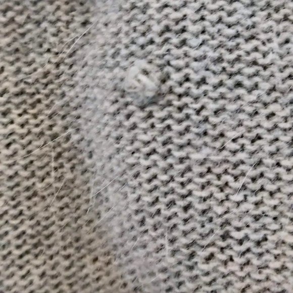 JH Collectibles Womens Vtg Pale Green Wool/Angora Open Shawl Collar Cardigan L - Picture 9 of 12